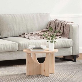 vidaXL Τραπεζάκι σαλονιού Φυσικό 50 x 50 x 35 cm Μασίφ ξύλο πεύκου