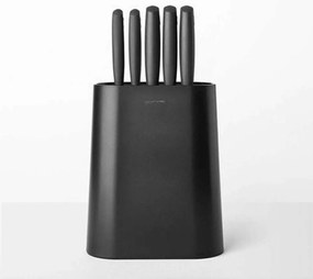 Μαχαίρια Σε Βάση Tasty (Σετ 6Τμχ) 081.1230/61 Anthracite Brabantia Ανοξείδωτο Ατσάλι