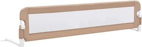 vidaXL Μπάρα Κρεβατιού Προστατευτική Χρώμα Taupe 180x42 εκ Πολυεστέρας