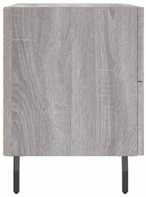 vidaXL Κομοδίνα 2 τεμ. Γκρι Sonoma 40 x 35 x 47,5 εκ. Επεξεργ. Ξύλο