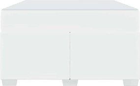 vidaXL Σκελετός Κρεβατιού με στρώμα Λευκό 120 x 190 cm ύφασμα