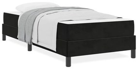 vidaXL Κρεβάτι box spring με στρώμα Μαύρο 80 x 200 cm Βελούδο