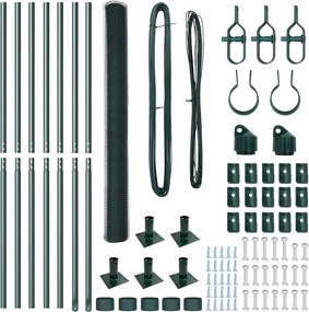 vidaXL Στύλος Περιφράξεων Πράσινο 10 x 1,4 μ (13 mm πλέγμα)