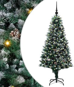 vidaXL Τεχνητό Χριστουγεννιάτικο Δέντρο με 150 LED Πράσινο 150 cm
