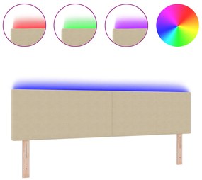 vidaXL LED Κεφαλάρι Απλό Σχεδιασμού Φωτεινό Πράσινο-Γκρι 90 εκ. Κορντούρα Ύφασμα