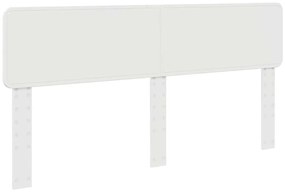vidaXL Κεφαλάρι με κεφαλάρι Λευκό 180 cm Επεξεργασμένο ξύλο