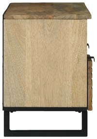 vidaXL TV Cabinet 100x33.5x46 cm Μασίφ Ξύλο Μάνγκο