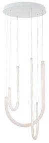 Κρεμαστό Φωτιστικό Οροφής LED 42W Λευκό Φ41cm Yvonne 4319200 Viokef 4319200 Λευκό