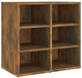 vidaXL Παπουτσοθήκη Καπνιστή Δρυς 52,5 x 30 x 50 εκ.