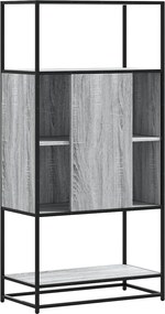 vidaXL Highboard Grey Sonoma Κατασκευασμένο ξύλο και μέταλλο