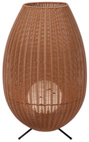 Φωτιστικό Επιδαπέδιο Lucide 03843-80-72 COLIN IP44 Ξύλο Φυσικό χρώμα (Wood Natural Finish)|Μαύρο Ματ (Black Mat) 3000 K