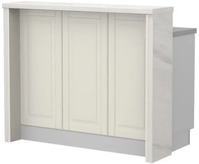 Πάγκος νησίδας Toscana-Μήκος: 120 εκ.-White Marble