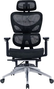 Καρέκλα γραφείου διευθυντή LINUX mesh μαύρο 61x63x117/125