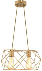Φωτιστικό Οροφής 433NUV1141 Φ35x60cm 2xE27 40W Gold Opviq