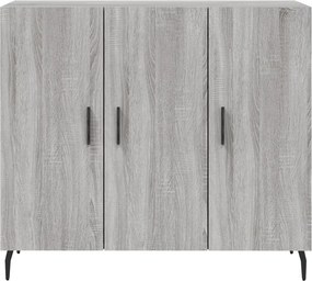 vidaXL Ντουλάπι Γκρι Sonoma 90 x 34 x 80 εκ. από Επεξεργασμένο Ξύλο
