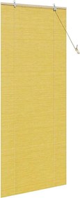 vidaXL Ρόλερ (στόρι) Κίτρινο 90 x 220 cm Μπαμπού
