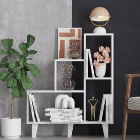 Βιβλιοθήκη Λευκό NISA 88x20x106