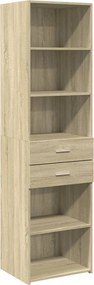 vidaXL Ντουλάπι Sonoma Δρυς 50x42,5x185 εκ. από Επεξεργασμένο Ξύλο