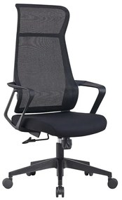 BF2990 Πολυθρόνα Γραφείου Διευθυντή, Mesh Μαύρο, Ύφασμα Μαύρο 73x67x118/128cm ΕΟ616,1