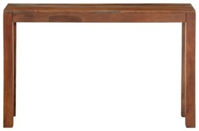 Τραπέζι κονσόλας 120x30x76 cm μασίφ ξύλο ακακίας - Καφέ