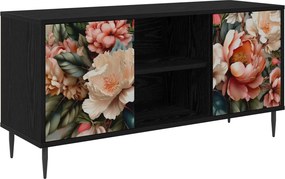 vidaXL Ντουλάπι TV BORNE 102 x 33 x 51 εκ Μαύρη Δρυς