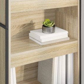 vidaXL Βιβλιοθήκη 60 x 30 x 189,5 εκ Επεξεργασμένο ξύλο Σονόμα