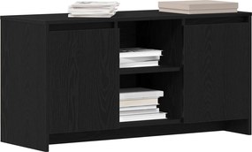 vidaXL Ντουλάπι TV 102 x 37,5 x 52,5 εκ Μαύρη Οξυά Επεξεργασμένο Ξύλο