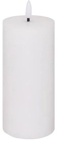 Διακοσμητικό Κερί LED Molia Atmosphera με διαστάσεις 7x7x18cm - White