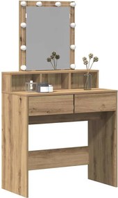 vidaXL Κομμωτήριο artisan δρυς 80 x 41 x 144.5 εκ Επεξεργασμένο ξύλο