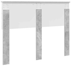 vidaXL Κεφαλάρι Σκυρόδεμα Γκρι 135 cm Επεξεργασμένο ξύλο