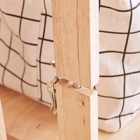 Ραφιέρα με ντουλάπι Nextdeco Natural μασίφ ξύλο Y180x60x38εκ.