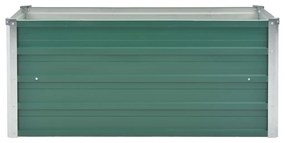 vidaXL Ζαρντινιέρα Υπερυψωμένη Πράσινη 100x40x45 εκ. Γαλβαν. Χάλυβας