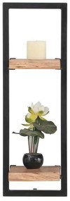 LIZARD Frame Ράφι 25x25x75cm Ακακία Φυσικό/Μετ.Μαύρο