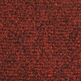 vidaXL Πατάκια Σκαλιών Αυτοκόλλητα 15 τεμ. 10 x 20 εκ. Μπορντό Κόκκινο Ορθογώνια