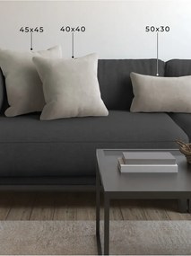 Stewehome Μαξιλαροθήκη μαξιλαριού από πολυεστέρα σε χρώμα αμυγδαλωτού 45x45 cm
