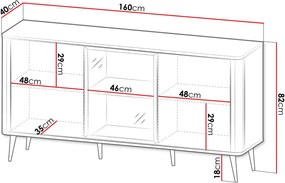 Μπουφές Marly Reg Ι-Kafe
