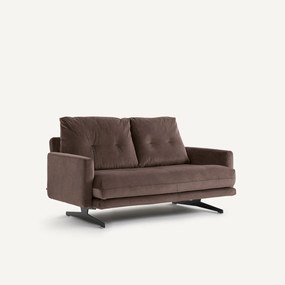 Διθέσιος καναπές από λινό βελούδο, DELICATO