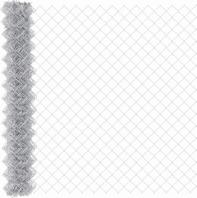 vidaXL Φράχτης αλυσίδας Ασημί 10 x 1,5 m Γαλβανισμένος χάλυβας