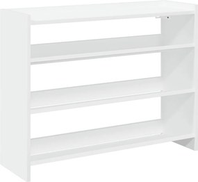 Ράφι παπουτσιών vidaXL Λευκό 80x25x62 cm Κατασκευασμένο ξύλο