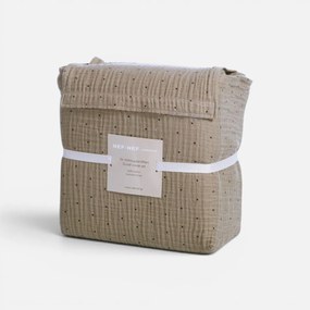 Παπλωματοθήκη Μονή (Σετ 160x230) Nef-Nef Homeware Dots Mocca