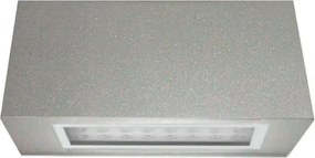 Led φωτιστικό επίτοιχο ορθογώνιο γκρι 1.6W μπλε φως μονής κατεύθυνσης 24led 230V στεγανό IP54