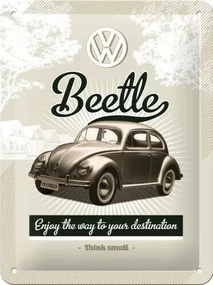 Μεταλλική πινακίδα Volkswagen VW - Beetle Retro, (15 x 20 cm)
