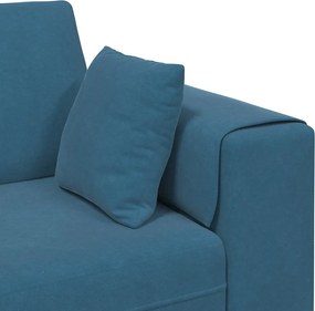 vidaXL Καναπές Μπλε 250 x 77 x 76 εκ. Βελούδο