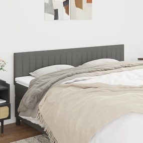 vidaXL Κεφαλάρια Σκ. Γκρι 180x5x78/88 εκ. Ύφασμα