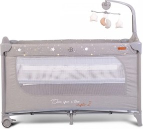 Παρκοκρέβατο 2 Θέσεων (0+ Μηνών/Έως 15kg) Cangaroo Once Upon A Time 2 Grey