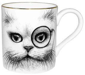 Κούπα Cat Monocle Majestic 09002-CM 9,4X8,4cm White-Black Rory Dobner Porcelain