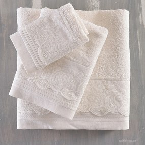 Πετσέτες Μπάνιου (Σετ 3τμχ) Rythmos Regatta 500gsm Εκρού