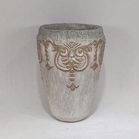 Βάζο Τσιμεντένιο 752-20317 16x16x23.5cm Beige Estheti Home Cement