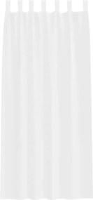 vidaXL Κουρτίνα βυσσινί 2 pcs Λευκό 260 x 140 εκ. Πολυεστέρας