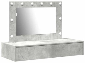 vidaXL Τραπέζι περιποίησης Γκρι 100 x 40 x 70 εκ. Επεξεργασμένο ξύλο